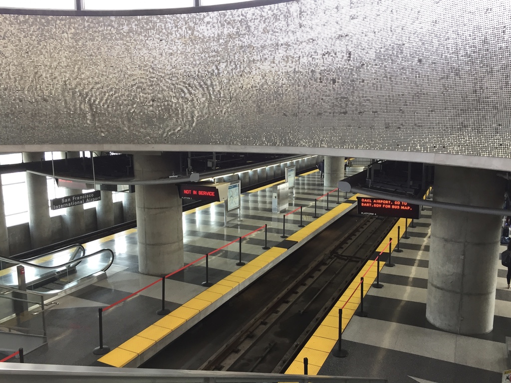 SFO Bart Station - the start of the larp