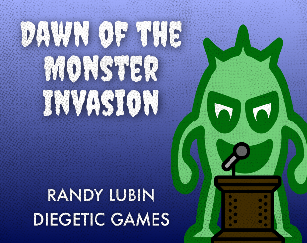 cover of the game: a monster at a podium